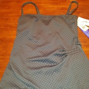 Gottex size 16 gray one piece swimsuit